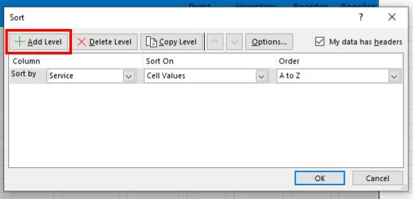 Как да сортирате в Excel