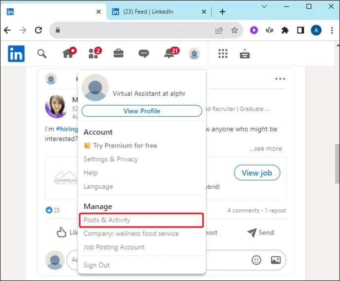 Πώς να διαγράψετε μια ανάρτηση από το LinkedIn