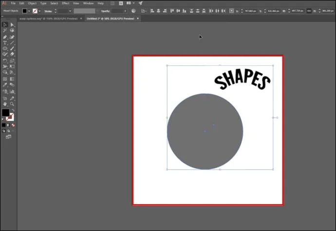 Как да направите текст във форма в Illustrator