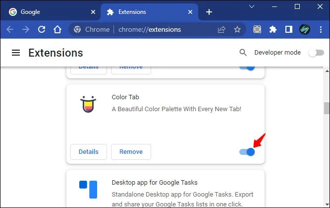 Как да промените цвета на раздела в Chrome