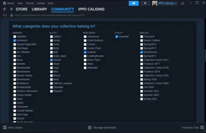 Как да направите колекция в Steam
