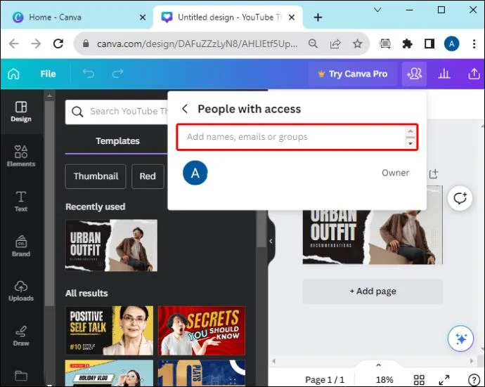 Как да споделите шаблон в Canva