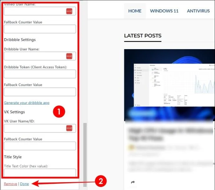 WordPress: Πώς να προσαρμόσετε την πλευρική γραμμή με γραφικά στοιχεία