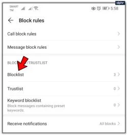 Hvernig á að skoða öll læst númer á Android