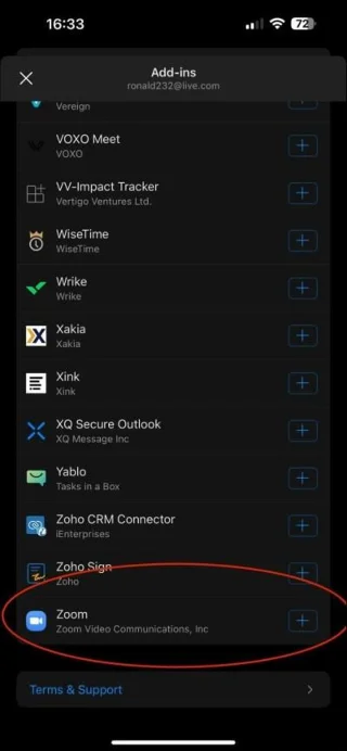 Как да добавите увеличение към Outlook