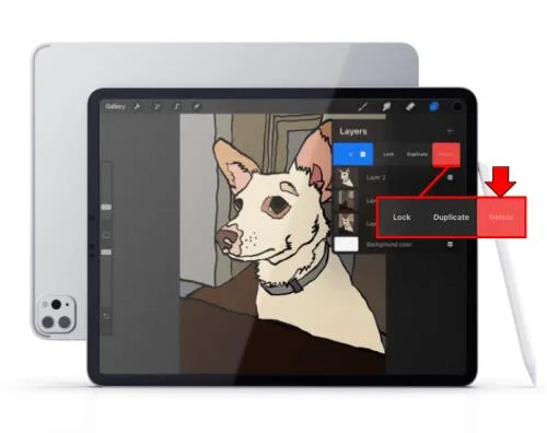 Kā Procreate izvēlēties vairākus slāņus