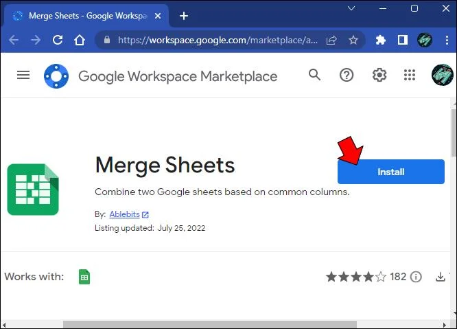 Slik slår du sammen faner i Google Sheets