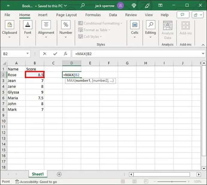 Как да разберете дали стойността е в списък в Excel