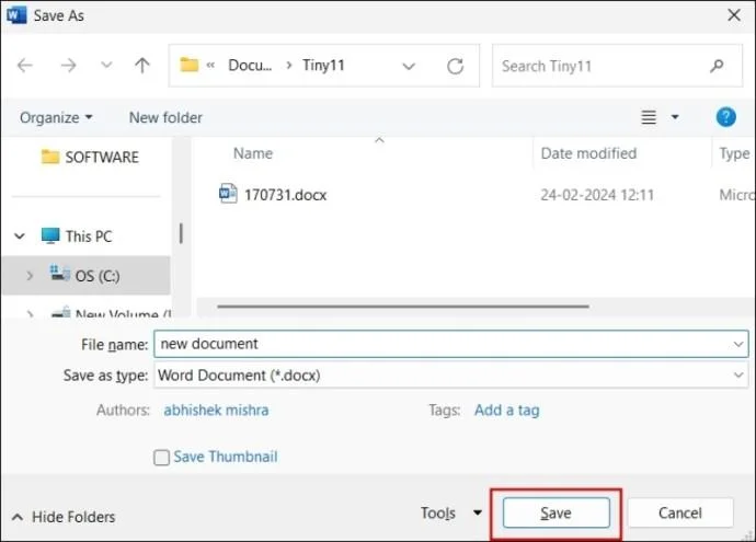 Как да направите копие на Word документ