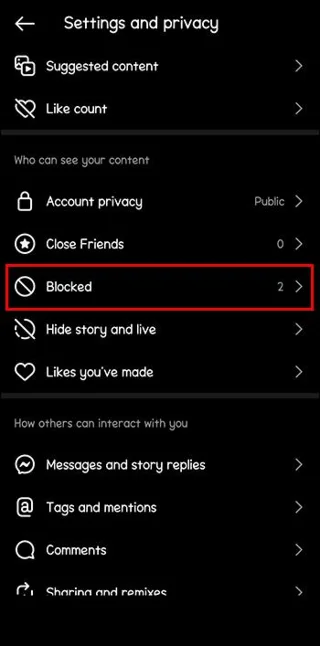 Kako deblokirati nekoga na Instagramu