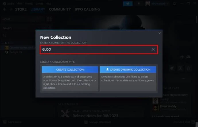 Как да направите колекция в Steam