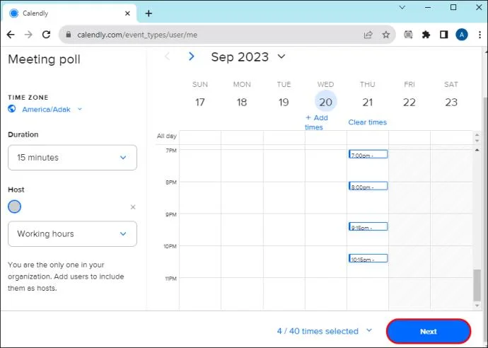Calendly: Как да създадете анкета за срещи