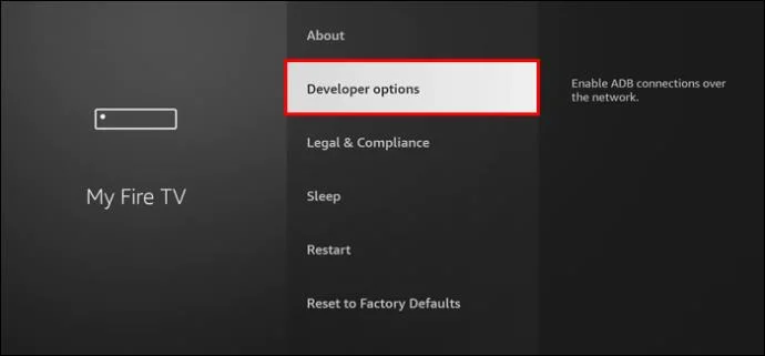 Как да активирате опциите за разработчици на Firestick
