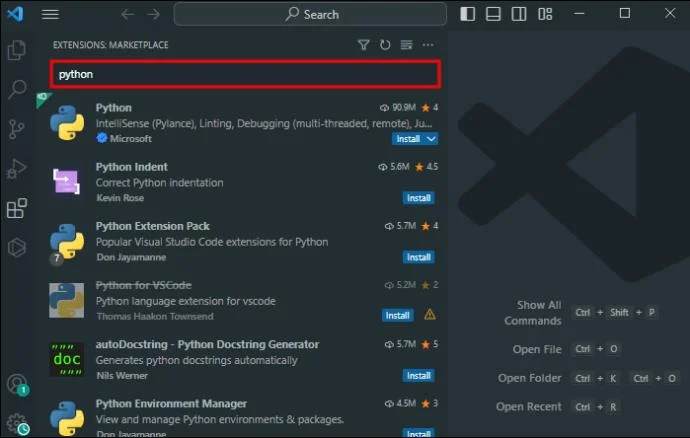 Как да инсталирате Python във VS Code