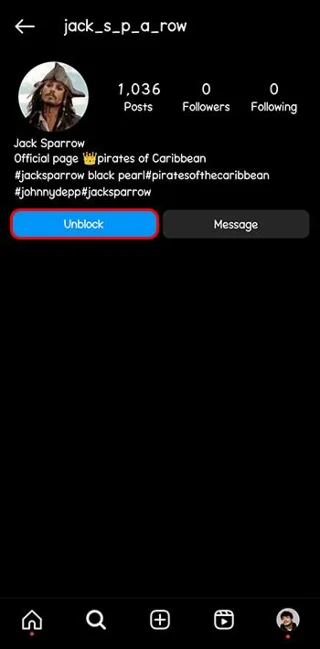 Kako deblokirati nekoga na Instagramu