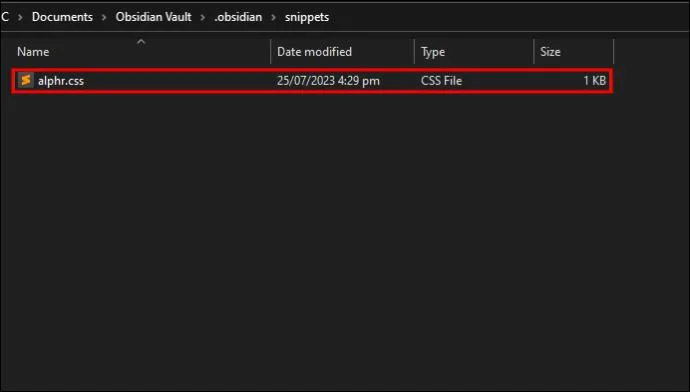 Πώς να χρησιμοποιήσετε αποσπάσματα CSS στο Obsidian