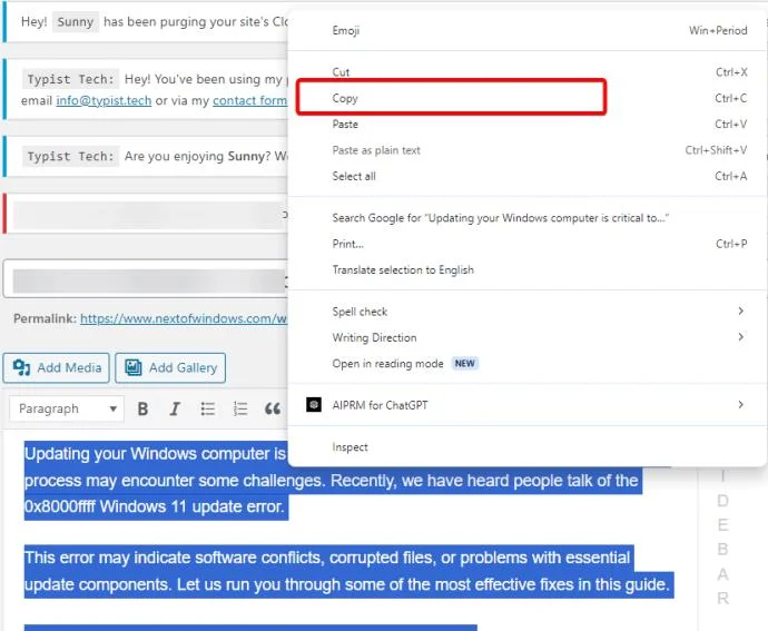 WordPress: Как да копирате страница