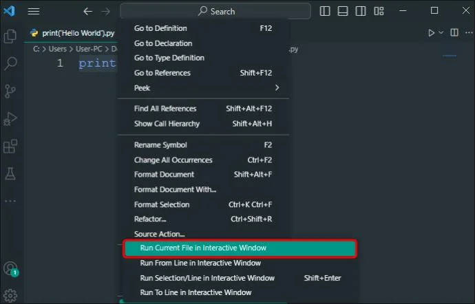 Как да инсталирате Python във VS Code