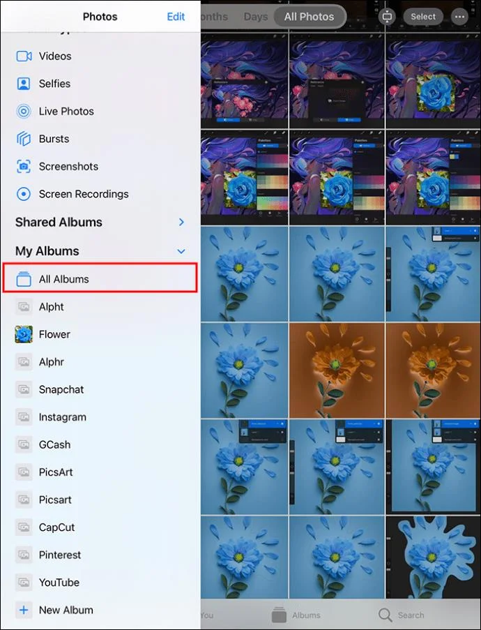 Как да изтриете албуми на iPad