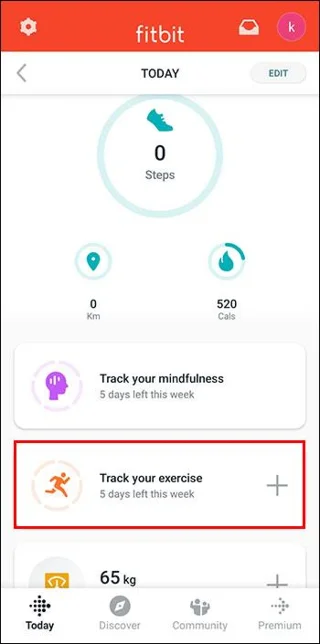Πώς να προσθέσετε άσκηση σε ένα Fitbit