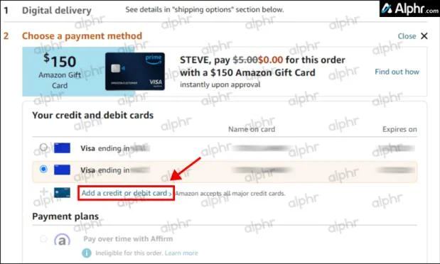Как да използвате карта за подарък Amex, Mastercard или Visa в Amazon