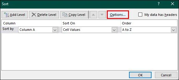 Как да подредите по азбучен ред в Excel