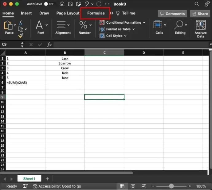Как да намерите кръгла референтна клетка в Excel
