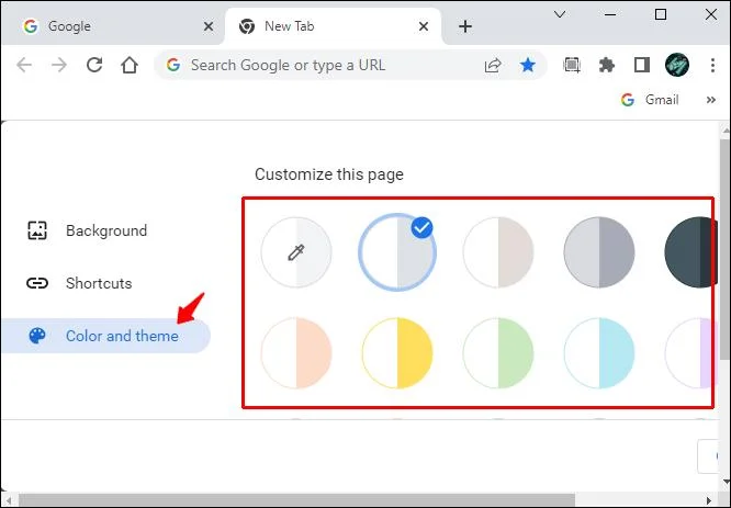 Как да промените цвета на раздела в Chrome