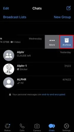 Как да скриете съобщения в WhatsApp