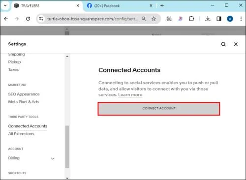 Как да свържете социални медии в Squarespace