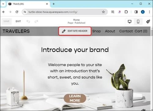 Как да промените името на уебсайт в Squarespace