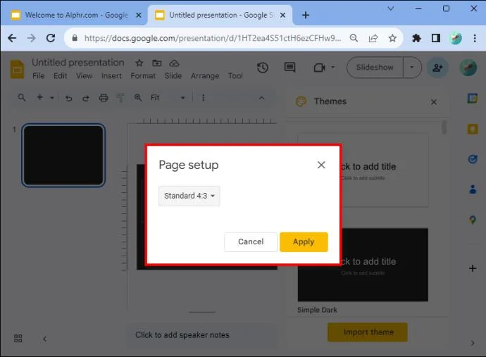Как да използвате вертикално оформление в Google Презентации