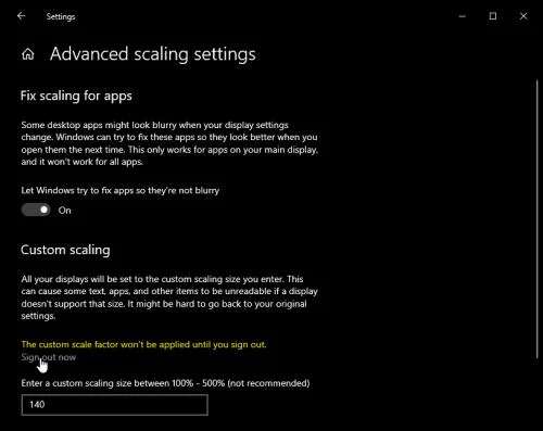Hvernig á að stilla skjástærð í Windows 10