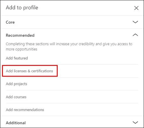 Πώς να προσθέσετε μια πιστοποίηση στο LinkedIn