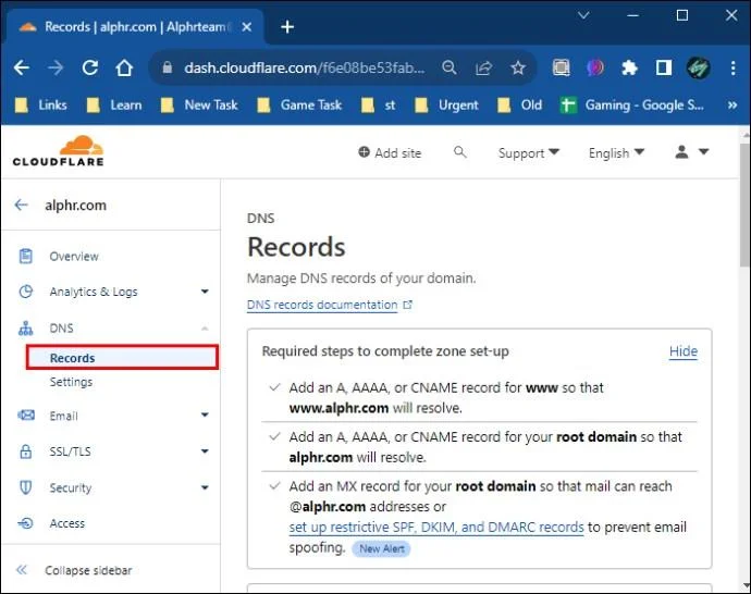 Πώς να προσθέσετε εγγραφές PTR στο Cloudfare