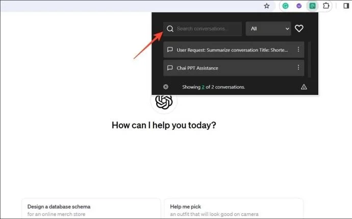 Как да търсите вашите ChatGPT разговори