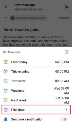 Как да насрочите имейл в Outlook