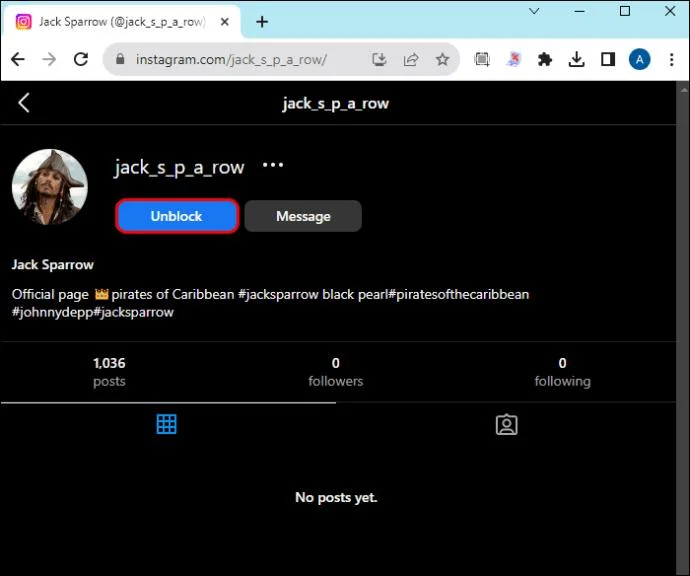 Kako deblokirati nekoga na Instagramu