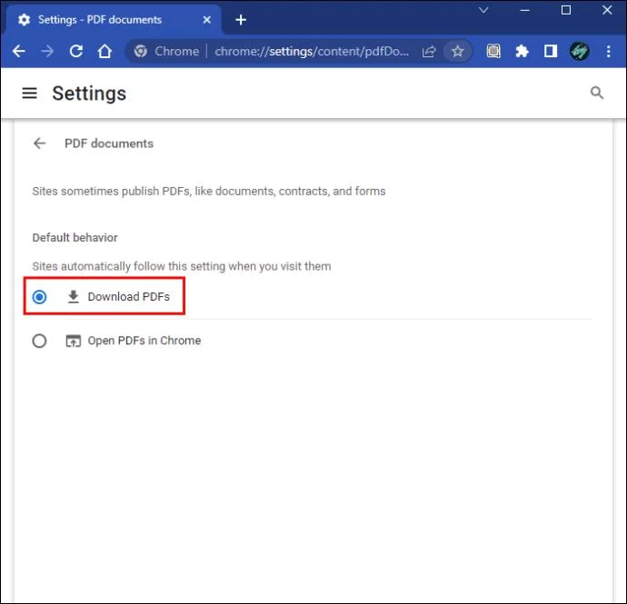 Πώς να σταματήσετε το Chrome να ανοίγει αρχεία PDF στο πρόγραμμα περιήγησης