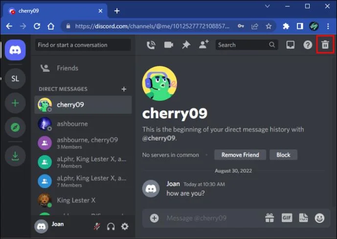 Hvernig á að eyða Discord DM úr tölvu eða fartæki