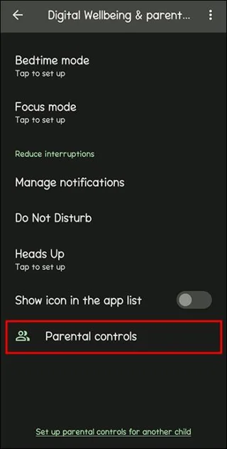 Розуміння батьківського контролю для Android