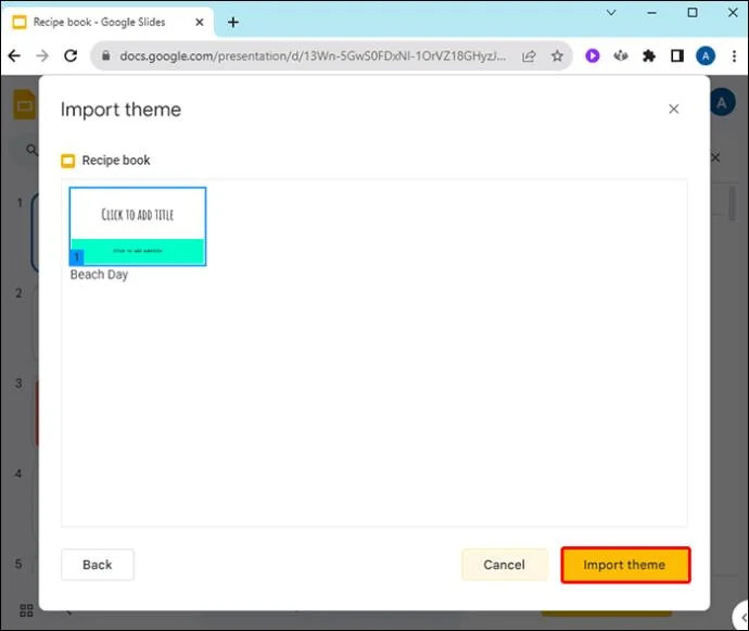 Как да промените цветовете на темата в Google Презентации