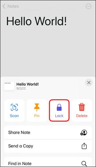 Как да защитите с парола Apple Notes