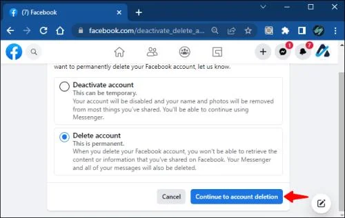 Πώς να διαγράψετε τον λογαριασμό Facebook χωρίς τον κωδικό πρόσβασης