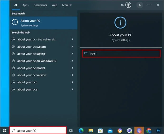 Як перевірити, скільки оперативної пам’яті має пристрій Windows 10