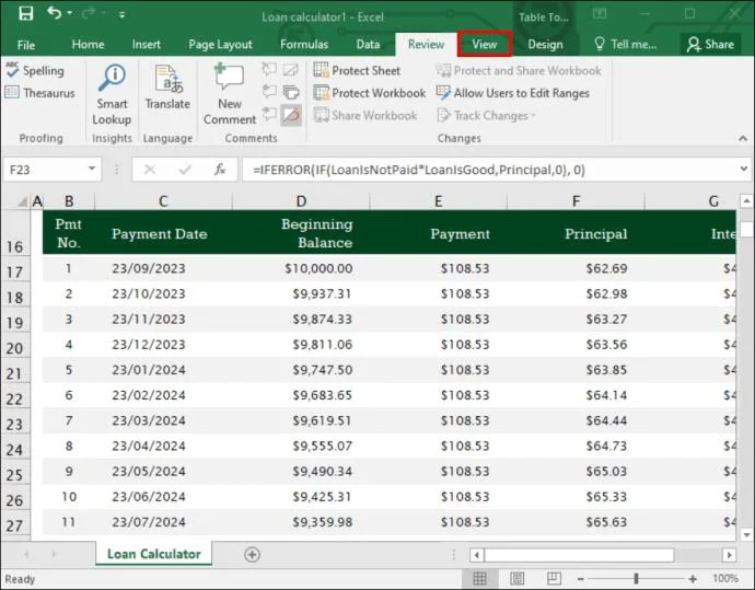Как да заключите колона в Excel