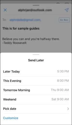 Как да насрочите имейл в Outlook
