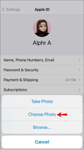 Как да зададете Memoji като Apple ID снимка