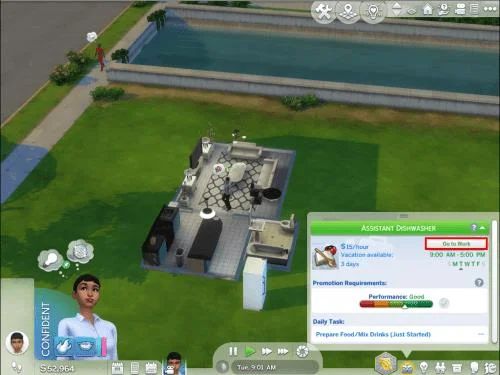 Как да отидете на работа в The Sims 4
