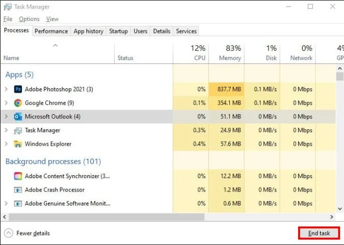 Как да коригирате Outlook, който не изпраща имейли